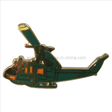 Золотой значок металлического штыря вертолета в кратчайшие сроки (значок-093)